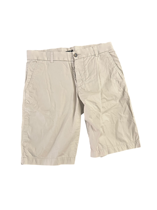 H&M Herren Shorts Beige Gr 46 Chino Baumwolle Stretch