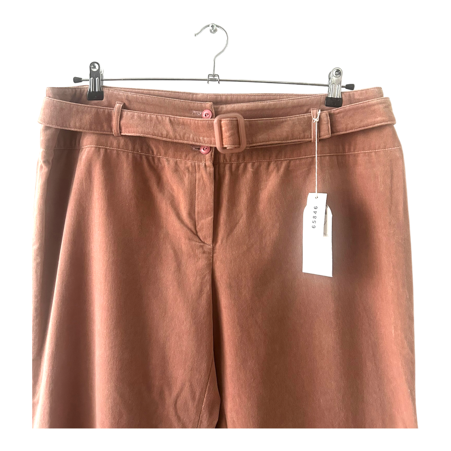 Elegance Paris Damen Hose Gr 46 Rose Cord Baumwolle Modal Elasthan