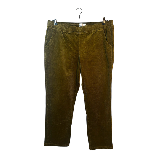 Helena Vera Damen Cordhose Hose Gr 48 Khaki Baumwolle Elasthan Stretch Komfort