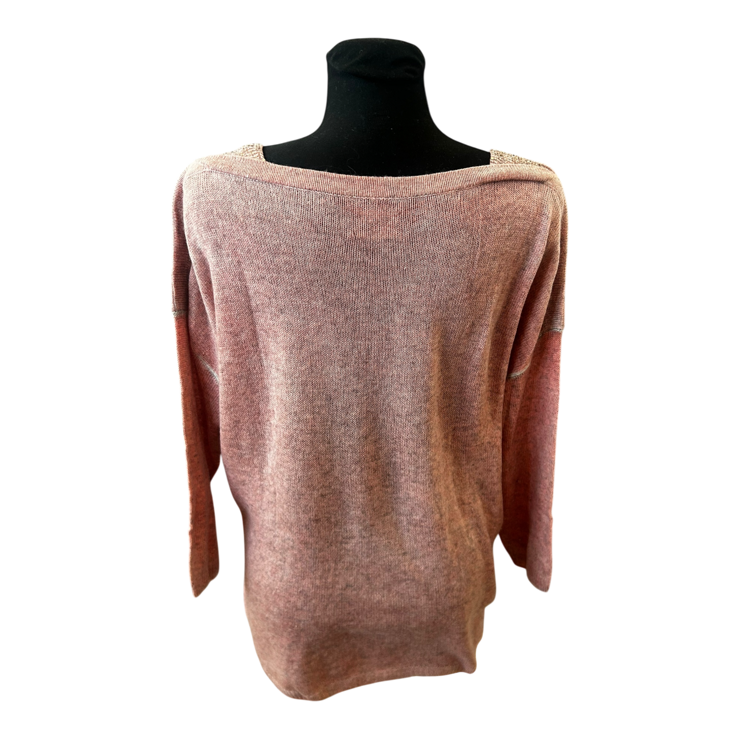 Princess goes Hollywood Pullover Damen Gr 42 Altrosa Wolle Kaschmir Leicht 3/4 Arm