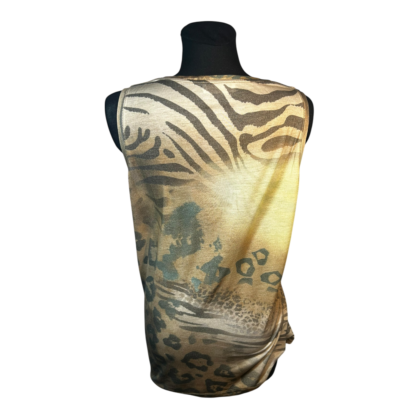 Nice Connection Damen Zweiteiler Shirt Jacke Gr 46 Beige Braun Viskose Mix Elegant