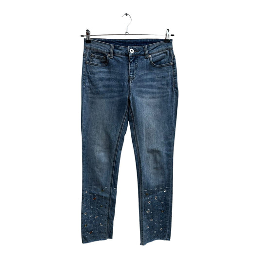 Best Connections Jeans Damen Hose Gr 34 Blau Stretch Elegant Klassisch Strass
