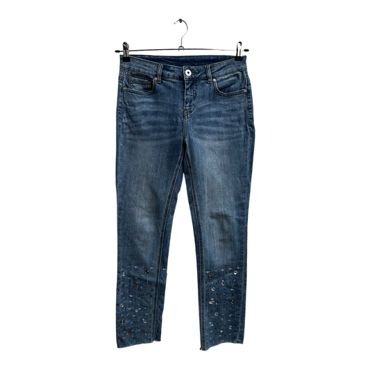 Best Connections Jeans Damen Hose Gr 34 Blau Stretch Elegant Klassisch Strass