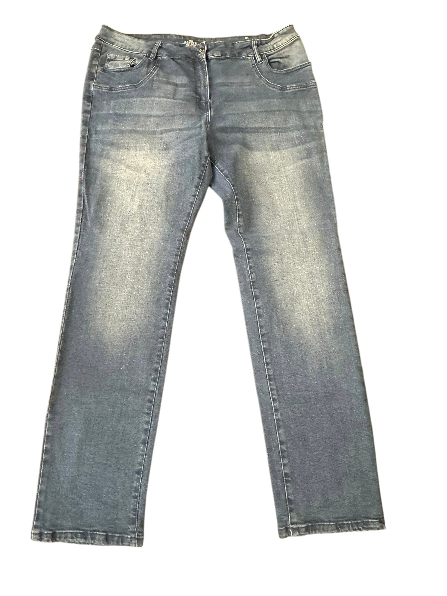 Gina Benotti Jeans Damen Gr. 46 - Hosen - Jeansblau - Straight Fit