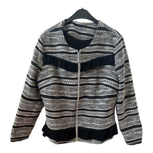 ✨ Pure Panda Jacke Gr. 48 – Ethno Chic mit Rüschen, ein echter Hingucker! ✨