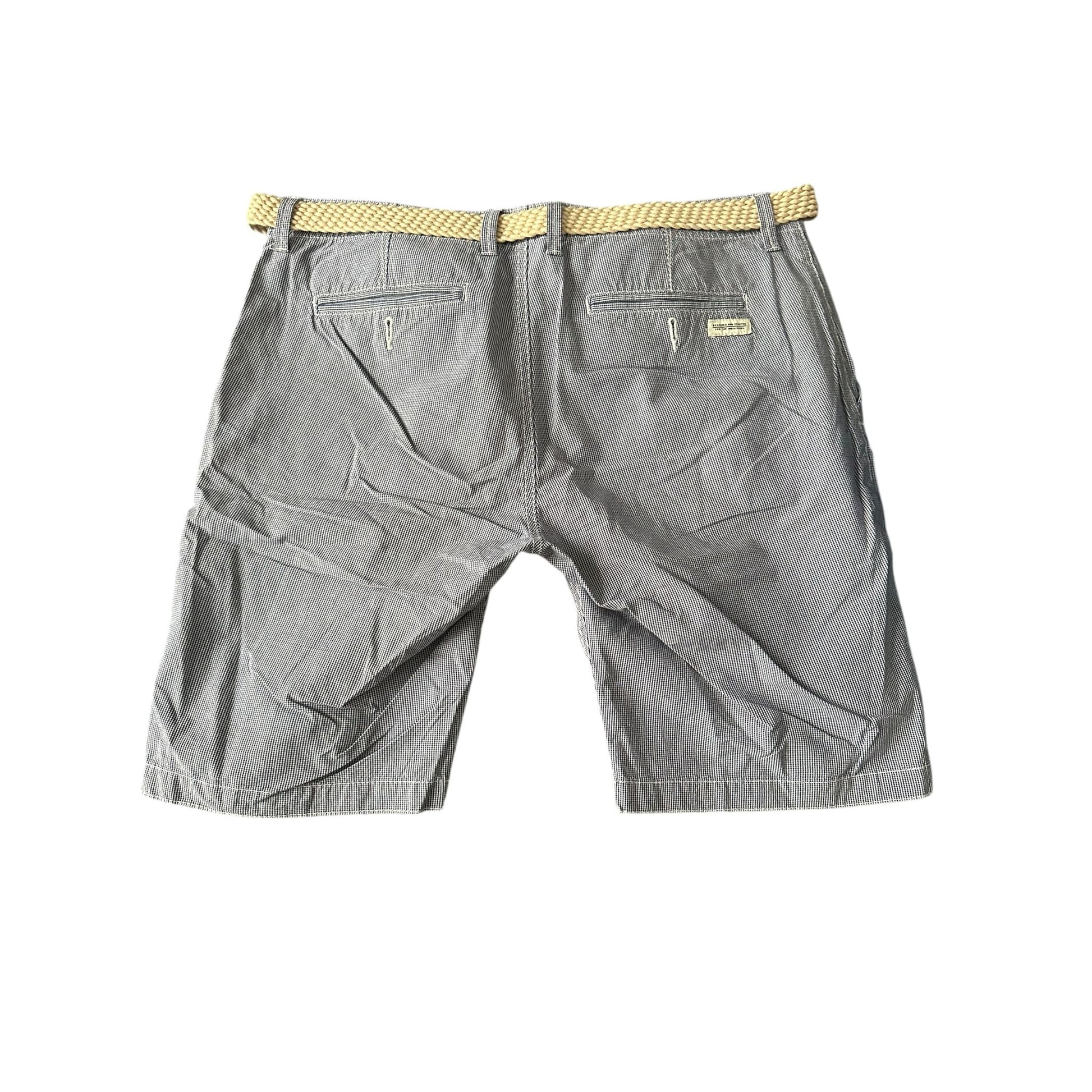 next Herren-Shorts Hellblau Fein Kariert – Gr. 46 (EU) 🩳💙