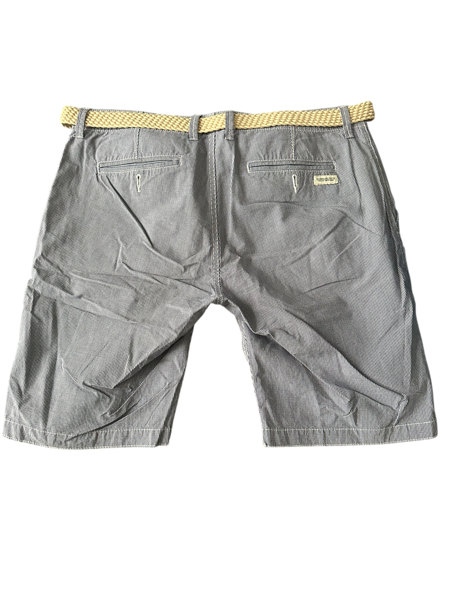 💙🩳 next Herren-Shorts Hellblau Fein Kariert – Gr. 46 (EU) 🩳💙