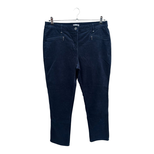 Canda Damen Cordhose Hose Kurzgröße 42 Dunkelblau Baumwolle Elasthan