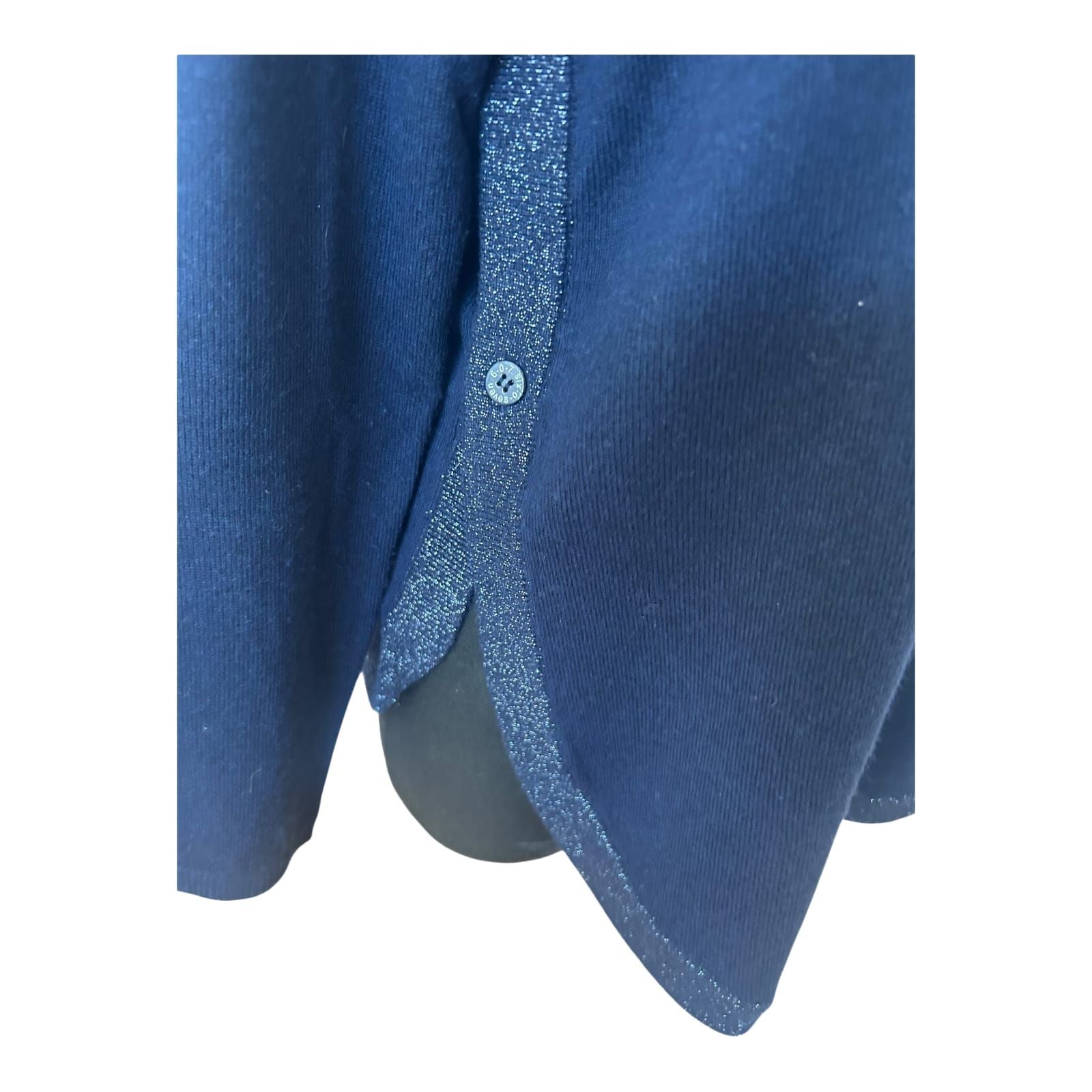 6-0-7 Essential Damen Pullover Strick Gr 42 Blau Wolle Kaschmir Viskose