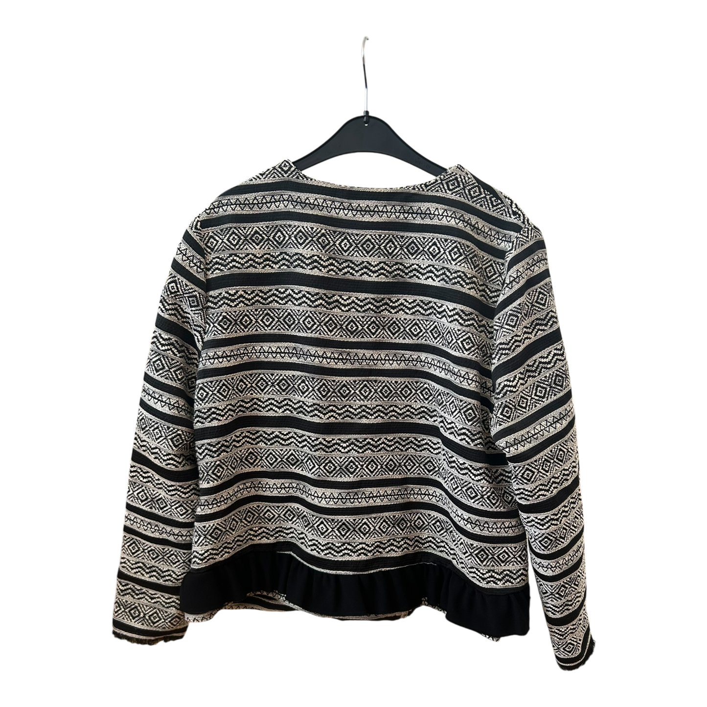 ✨ Pure Panda Jacke Gr. 48 – Ethno Chic mit Rüschen, ein echter Hingucker! ✨