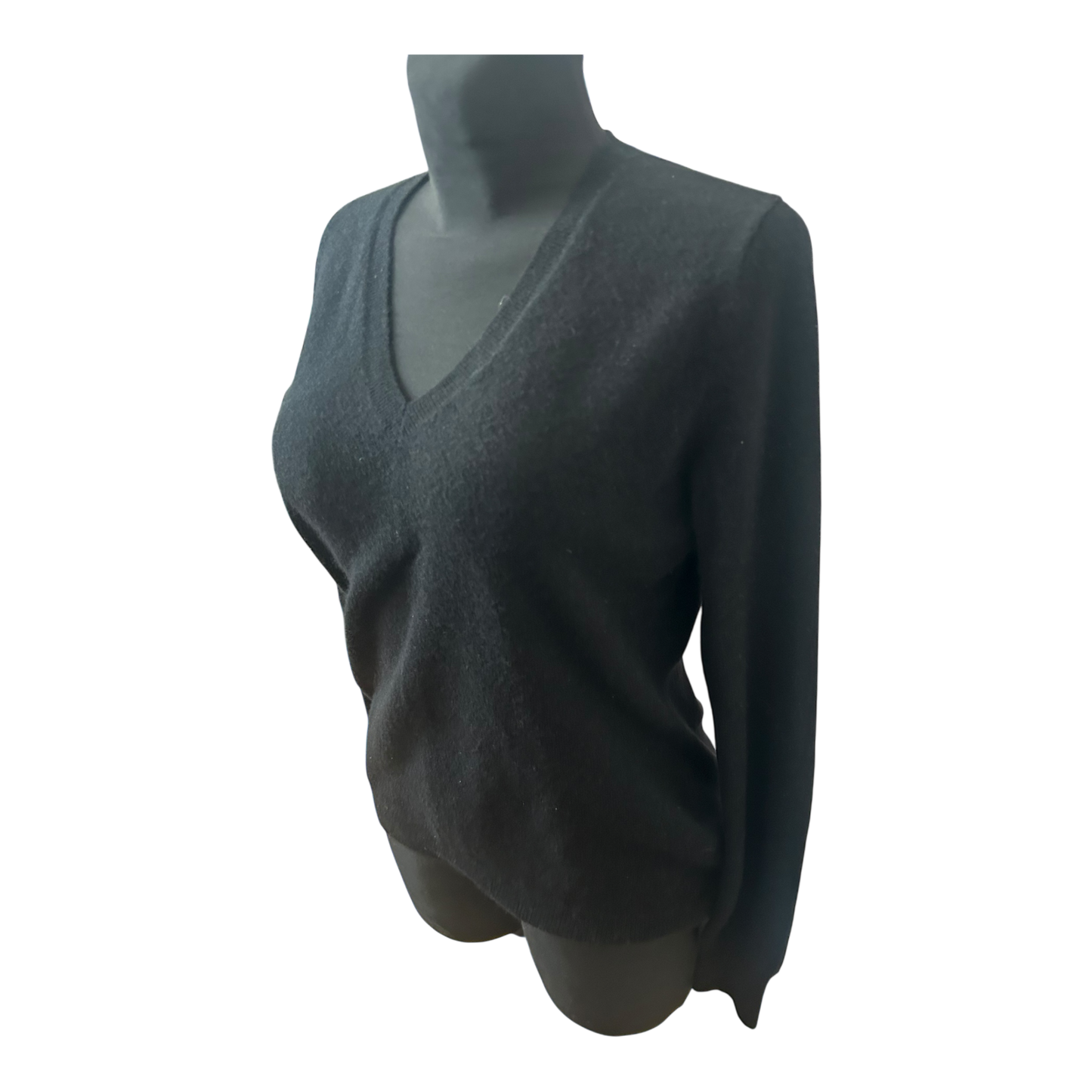 Galeria Cashmere Pullover Damen Gr M Schwarz V Ausschnitt 100 Cashmere