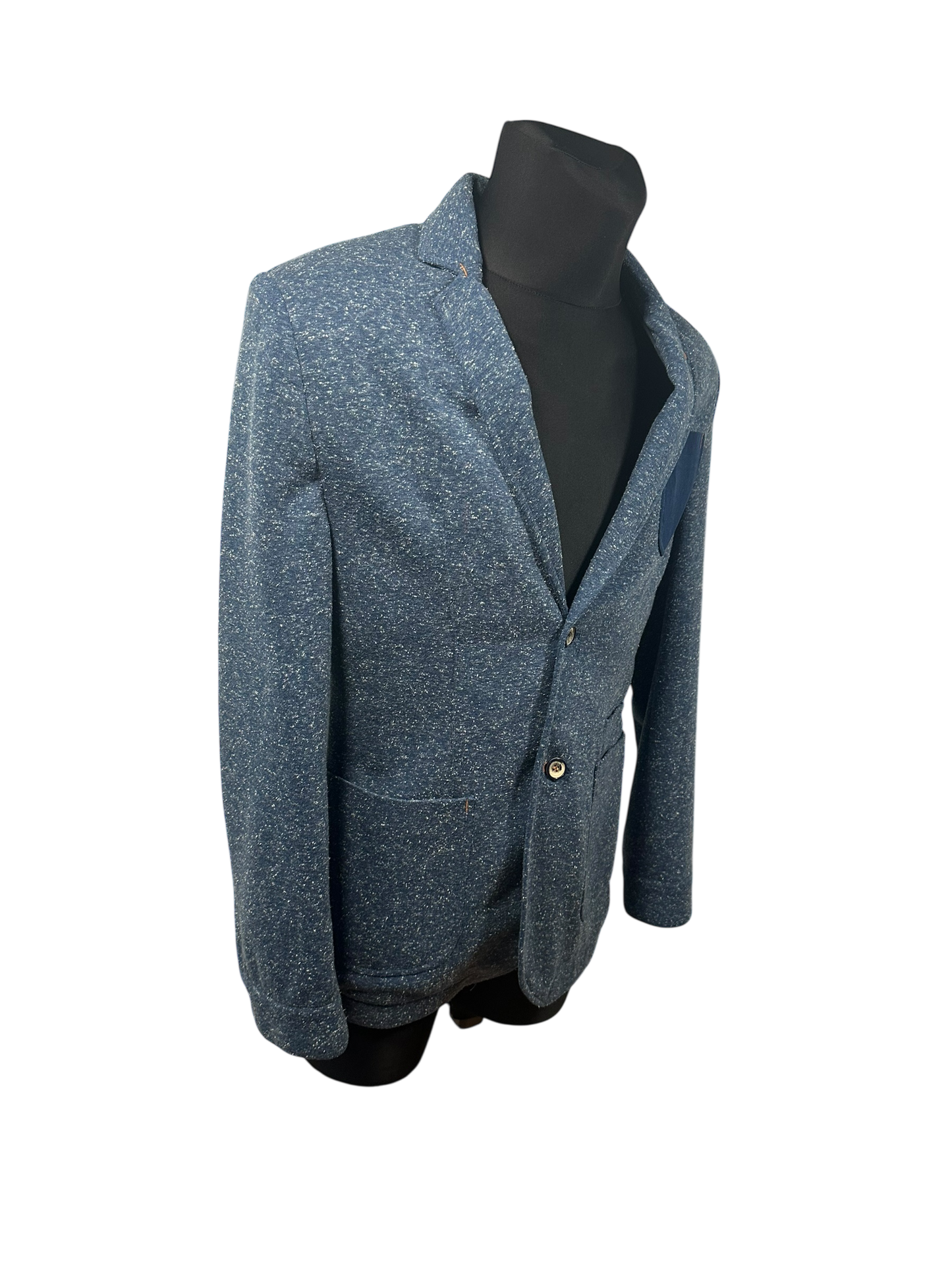 A Fish Named Fred Sakko Herren Sweatshirtjacken Stil Blau Meliert Casual