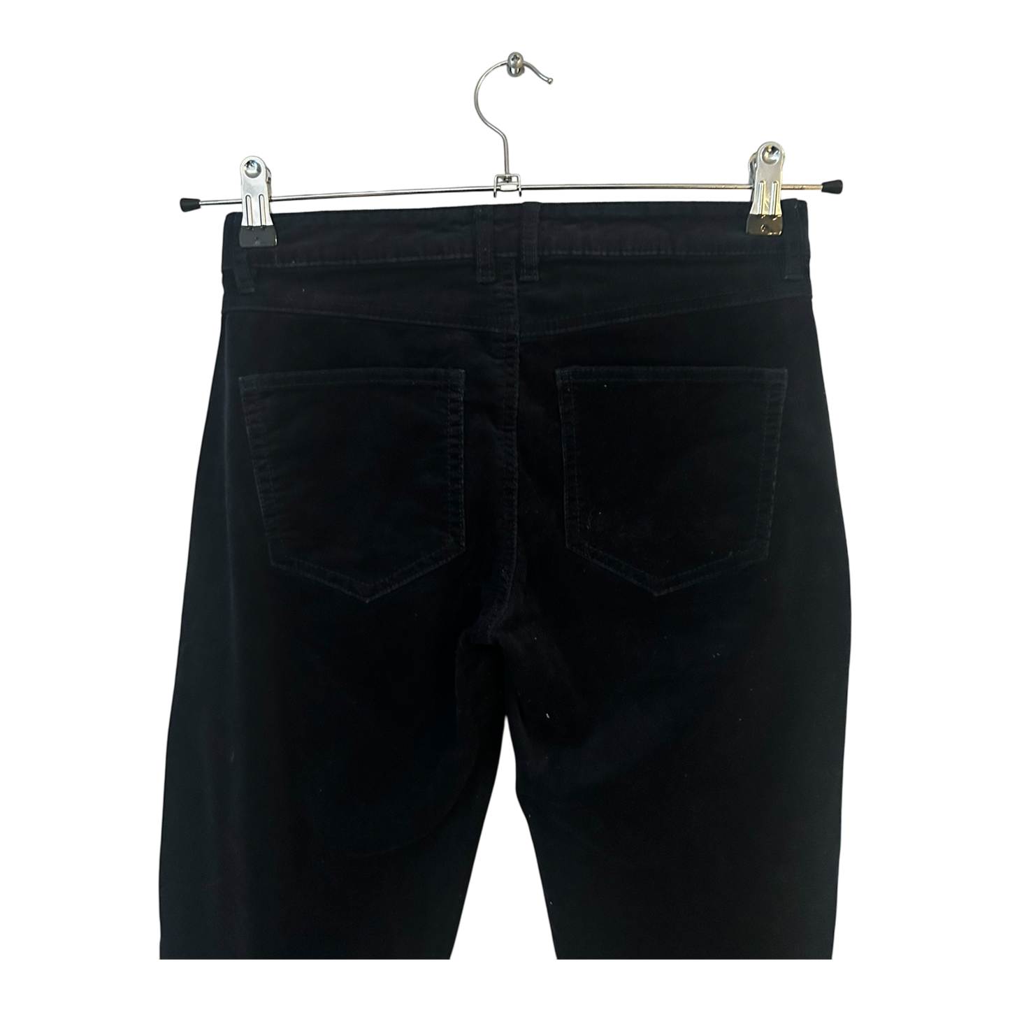 Mango Damen Feincordhose Dunkelblau Gr 34 Baumwolle Elasthan Klassisch Elegant