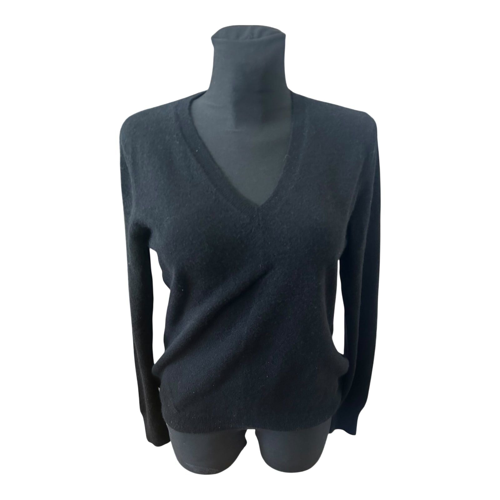Galeria Cashmere Pullover Damen Gr M Schwarz V Ausschnitt 100 Cashmere