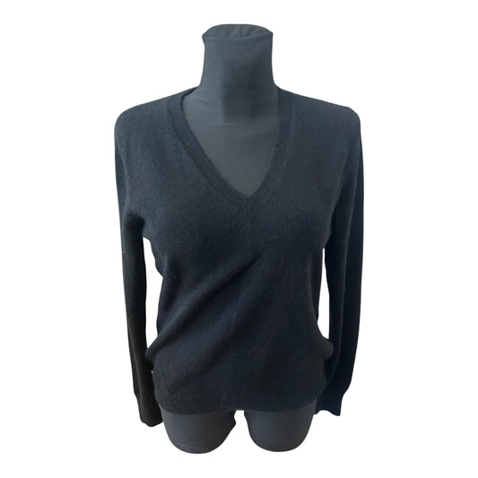 Galeria Cashmere Pullover Damen Gr M Schwarz V Ausschnitt 100 Cashmere