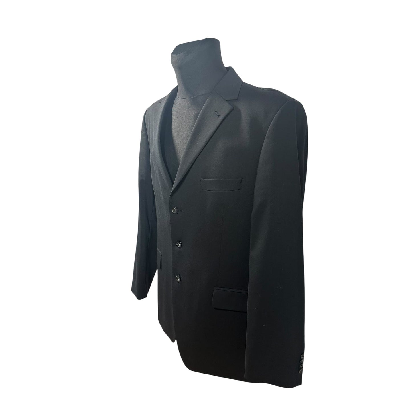 Kaiser Design Sakko Herren Gr 50 Dunkelgrau Cerruti 150s Schurwolle Elegant