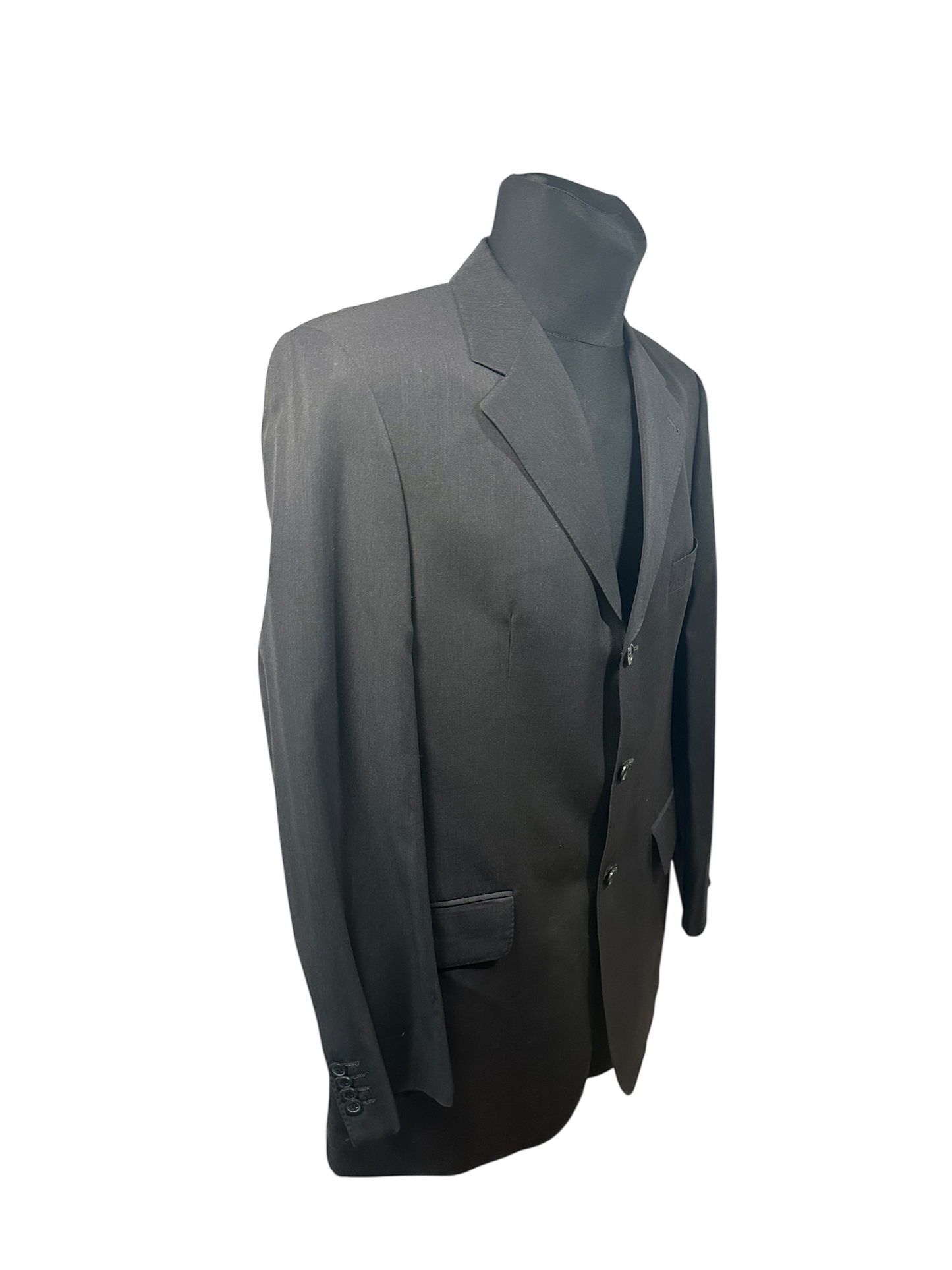 Christian Berg Sakko Gr. 56 Dunkelblau Herren Sakko Super 100s Klassisch Elegant