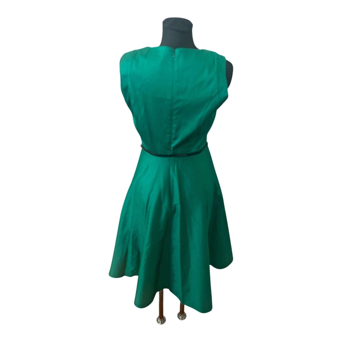 Yessica Kleid Damen Gr 40 Grün Sommerkleid A Linie Baumwolle Elegant