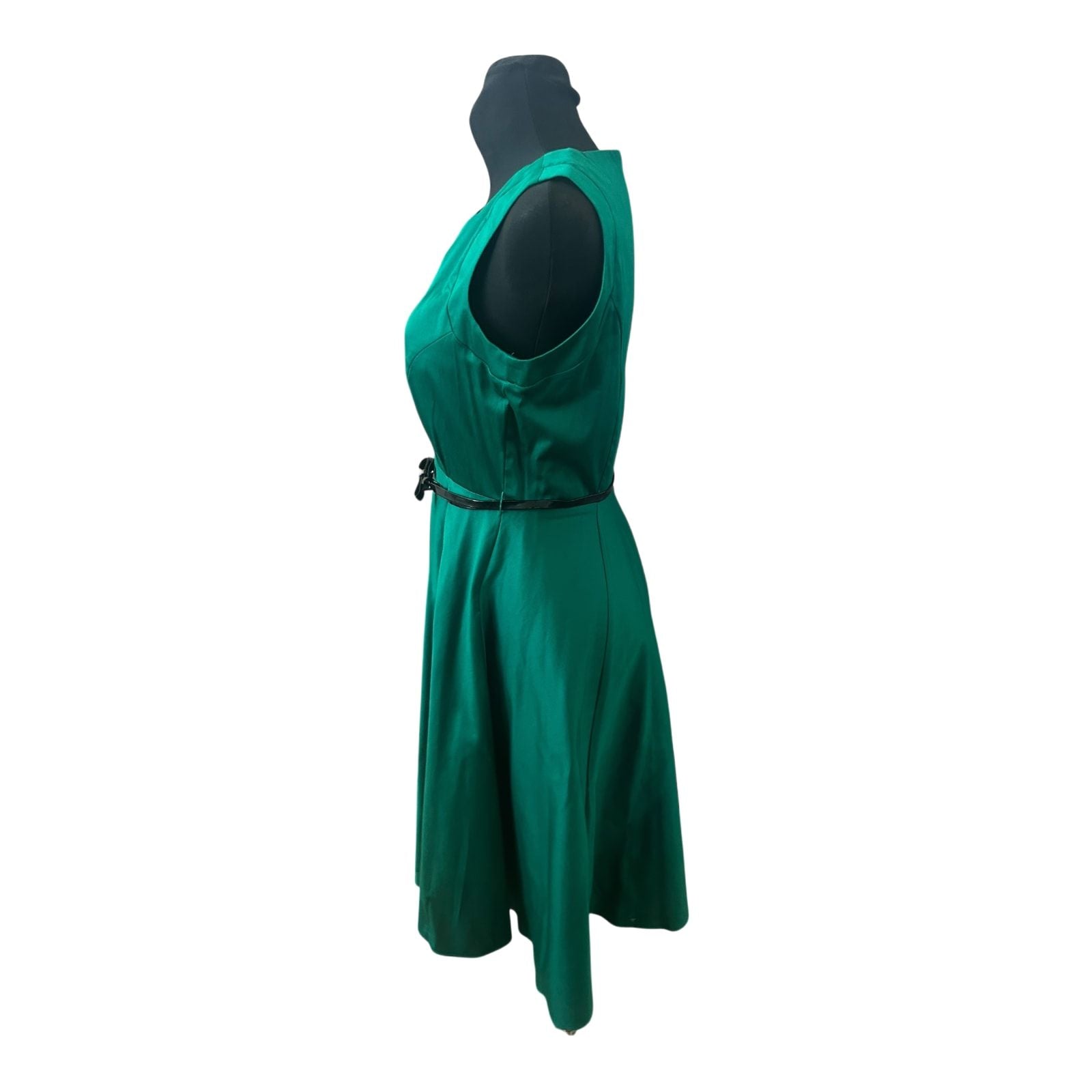 Yessica Kleid Damen Gr 40 Grün Sommerkleid A Linie Baumwolle Elegant