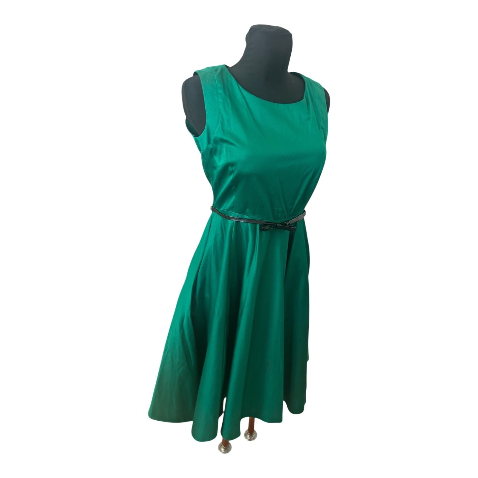 Yessica Kleid Damen Gr 40 Grün Sommerkleid A Linie Baumwolle Elegant