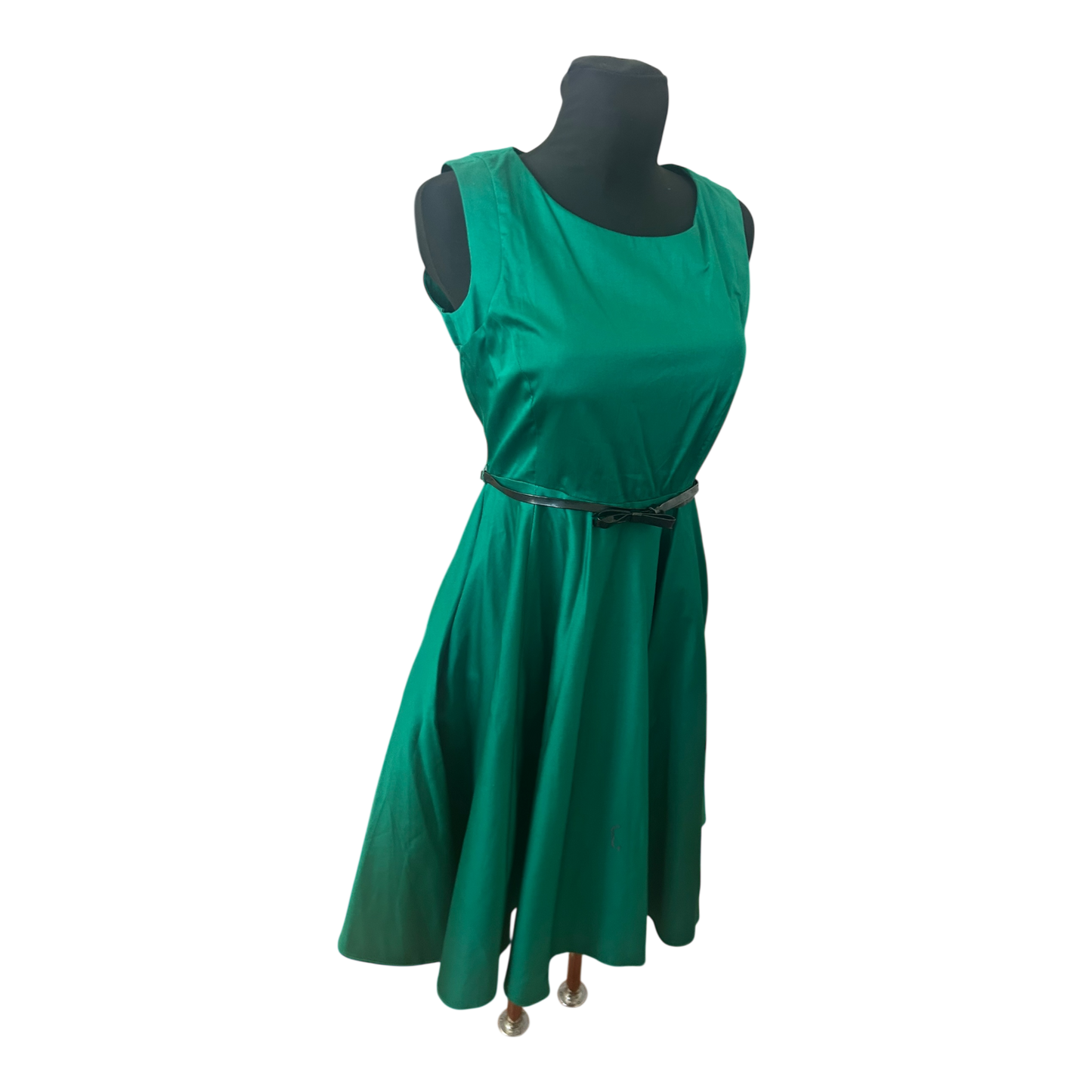 Yessica Kleid Damen Gr 40 Grün Sommerkleid A Linie Baumwolle Elegant