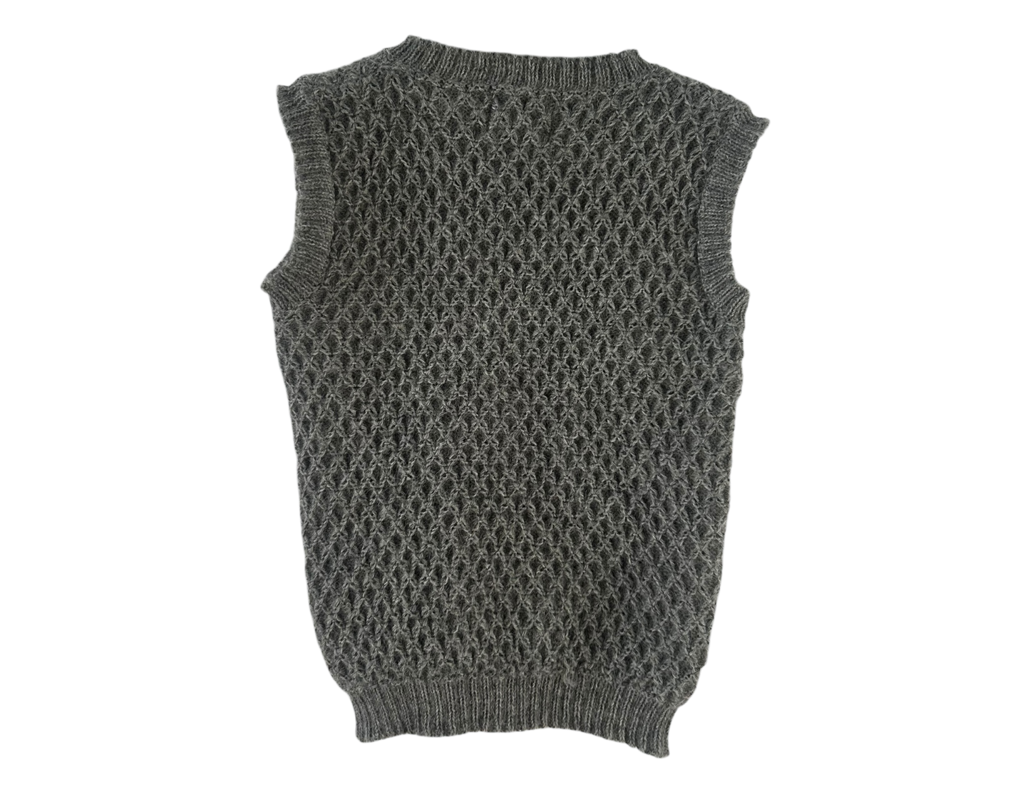 Petit Kolibri Baby Pullunder Strickweste Gr 92 Grau Alpaka Weich Warm