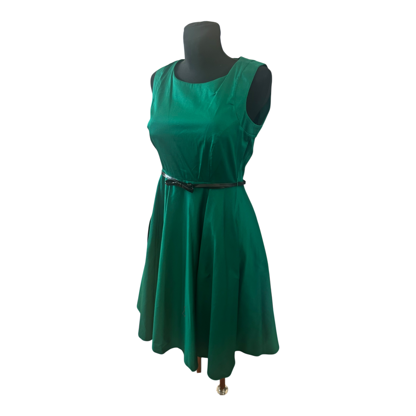 Yessica Kleid Damen Gr 40 Grün Sommerkleid A Linie Baumwolle Elegant