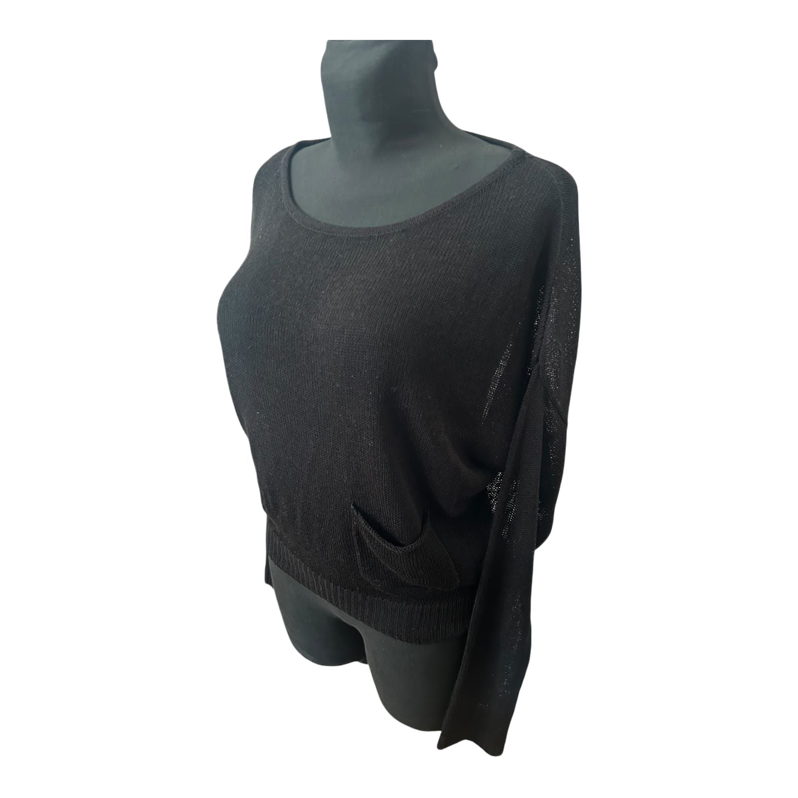 Only Edge Collection Netzpullover Damen Gr M Schwarz Transparent Sommer