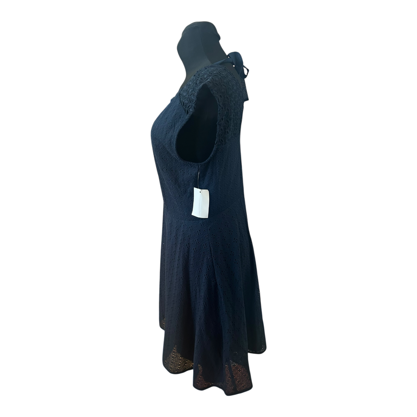 Sixth Sense Damen Kleid Spitze Sommer Elegant Gr 40 Blau Gefüttert Neu