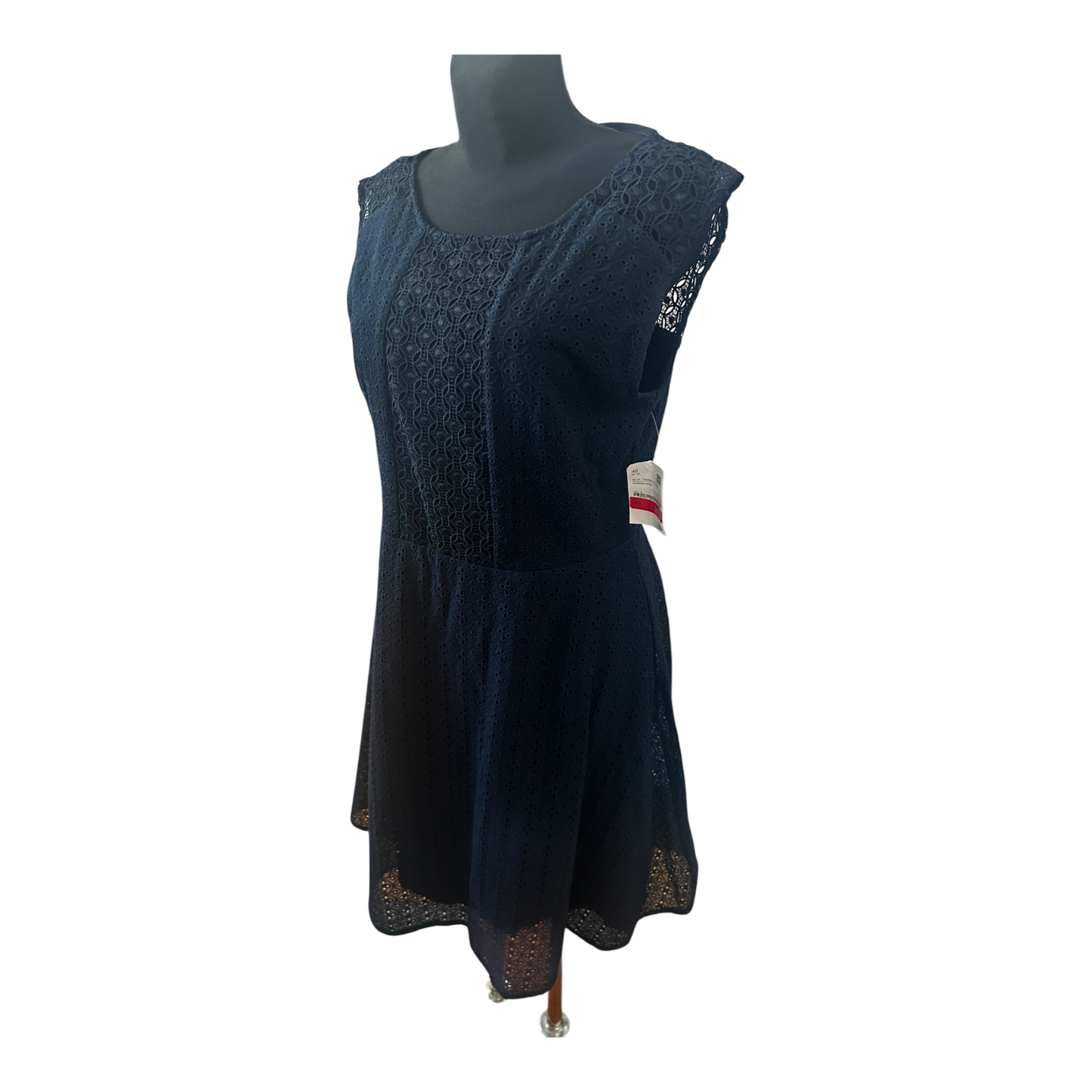 Sixth Sense Damen Kleid Spitze Sommer Elegant Gr 40 Blau Gefüttert Neu