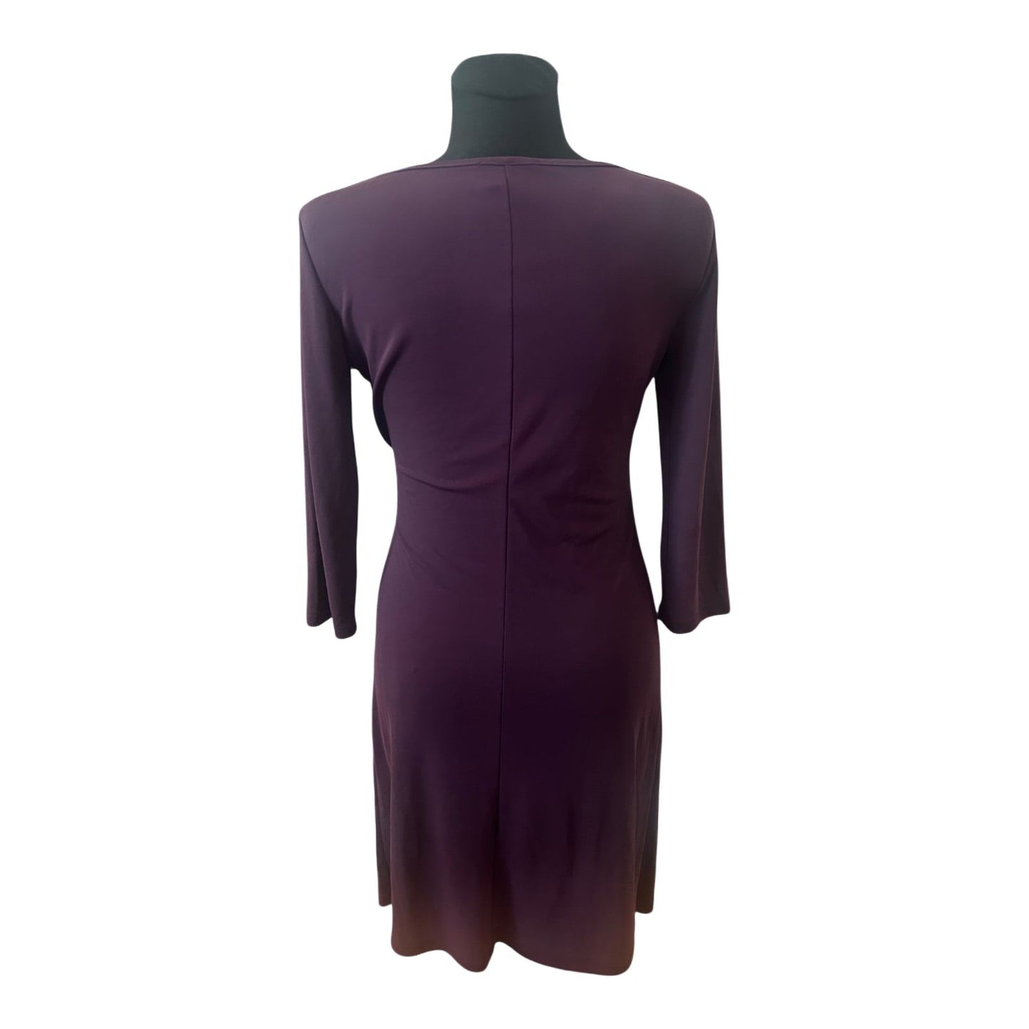 Cartoon Kleid Damen Gr 36 Lila Elegant Wickeloptik Stretch Midikleid