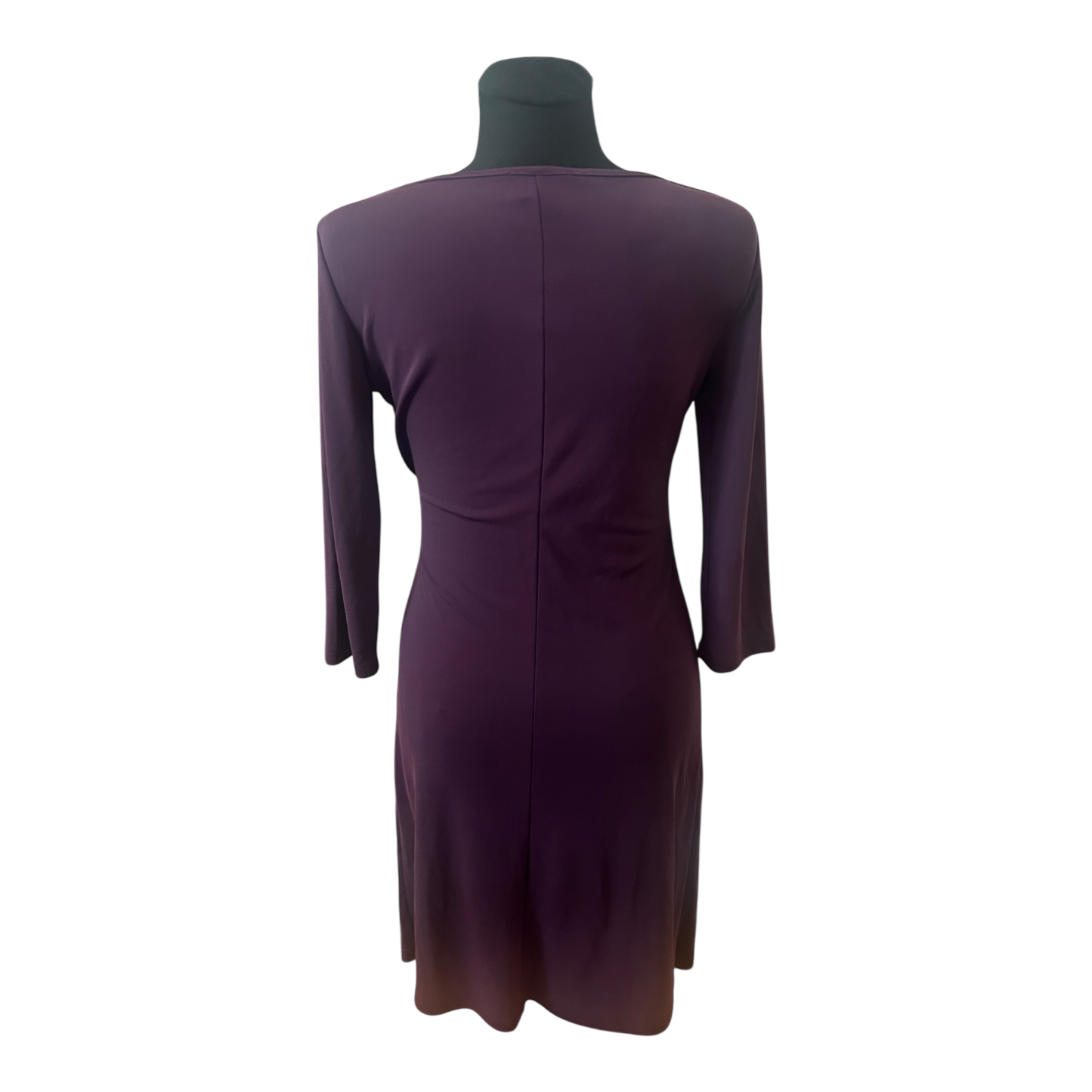 Cartoon Kleid Damen Gr 36 Lila Elegant Wickeloptik Stretch Midikleid