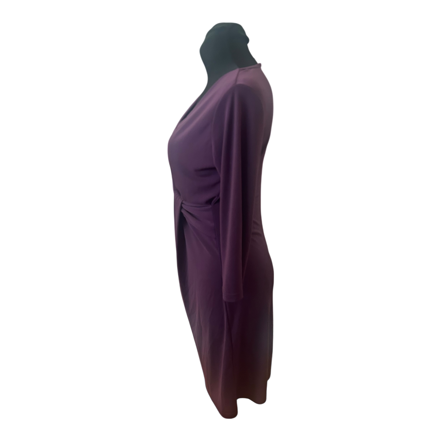 Cartoon Kleid Damen Gr 36 Lila Elegant Wickeloptik Stretch Midikleid